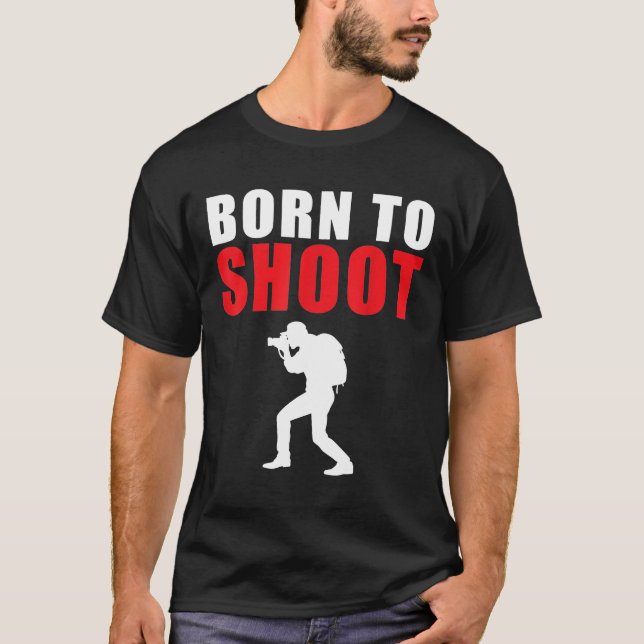Camiseta Nascer De Fotografia Engraçada Fotografia (Frente)