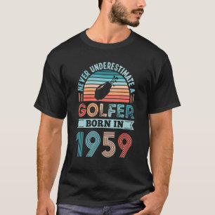Camiseta Nascer de golfe no Pai de Golfe de Aniversário de
