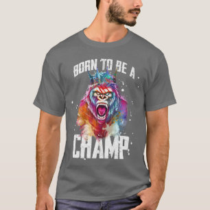 Camiseta Nascer De Gorila Para Ser Um Evento De Motivação D