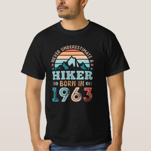 Camiseta nascer de Hiker em 1963, 60º Aniversário - Prese