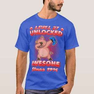 Camiseta Nascer De Jogadores Desbloqueados Do Nível 27 1995