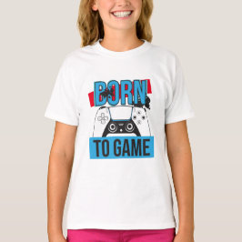 CAMISETA NASCER DE JOGO COM MEU CONSOLE