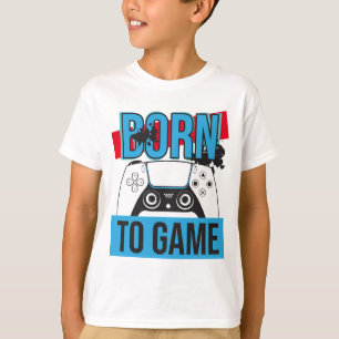 CAMISETA NASCER DE JOGO COM MEU CONSOLE