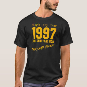 Camiseta Nascer de Legenda 1997 Celebração da Vintage de An