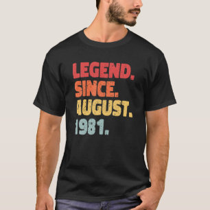 Camiseta Nascer de legenda agosto de 1981. Presente de aniv