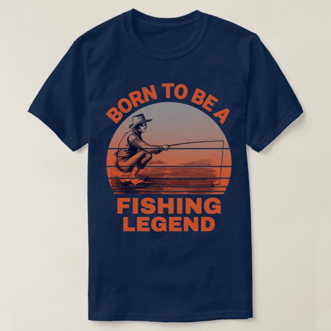 Camiseta Nascer De Legenda De Pesca1 (Frente do Design)