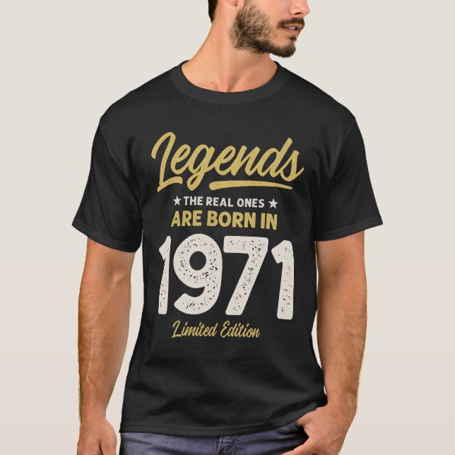 Camiseta Nascer de legendas em 1971 - 51 anos de rua (Frente)