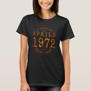 Camiseta Nascer De Legendas Em Abril De 1972 50º Aniversári