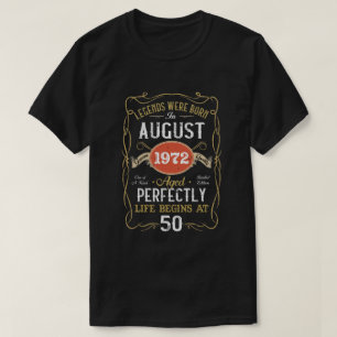 Camiseta Nascer De Legendas Em Agosto De 1972 50º Anivers