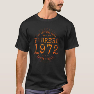 Camiseta Nascer De Legendas Em Fevereiro De 1972 50º Aniver