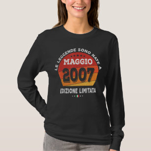 Camiseta Nascer De Legendas Em Maio De 2007 Aniversário De