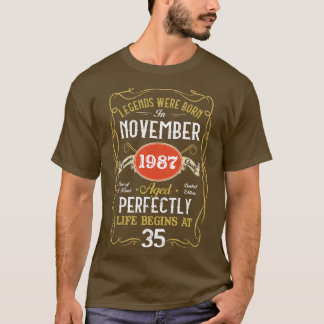 Camiseta Nascer De Legendas Em Novembro De 1987 35º Anivers