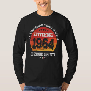 Camiseta Nascer De Legendas Em Setembro De 1964 58º Anivers