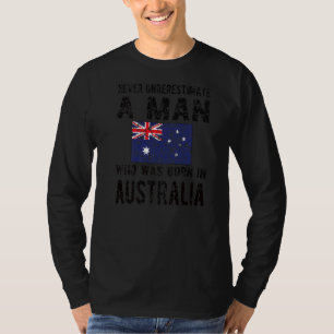 Camiseta Nascer De Mens Na Austrália Bandeira Australiana