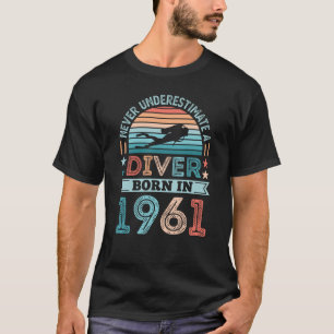 Camiseta nascer de Mergulho 1961 60º Ventilador de Mergulh