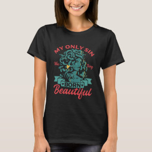 Camiseta Nascer de mitologia grega linda mulher medusa