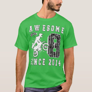 Camiseta nascer de motocross Dirt Bike na 8ª Festa de anive
