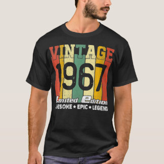 Camiseta Nascer De Mulheres Em 1967 54º Aniversário Gift Ad