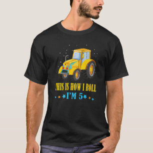 Camiseta Nascer De Nascimento, 5 Anos De Idade, Roll De Faz