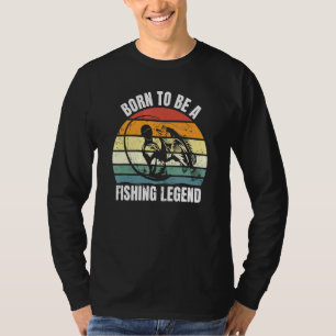 Camiseta Nascer De Pescador Como Legenda De Pesca 2