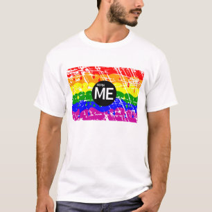 Camiseta Nascer de pintura com indicador de orgulho LGBT