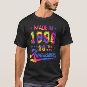 Camiseta nascer De Presente De 26 Anos Em 1996 Tie Dye 26º