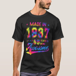 Camiseta nascer De Presente De 85 Anos Em 1937 Tie Dye 85Th