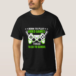 Camiseta Nascer De Presente Para Jogar Videos games