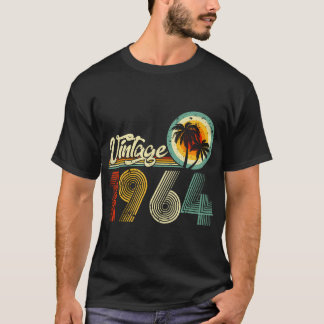 Camiseta nascer De Presentes Com 60 Anos Em 1964 Retro 60