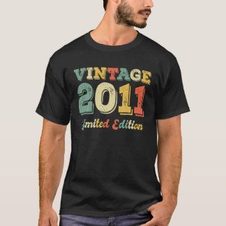 Camiseta nascer De Presentes De 10 Anos Em 2011 Edição Limi