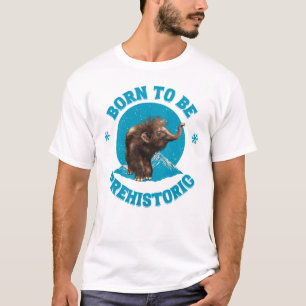 Camiseta Nascer de ser pré-histórica Wooly Mammoth Baby