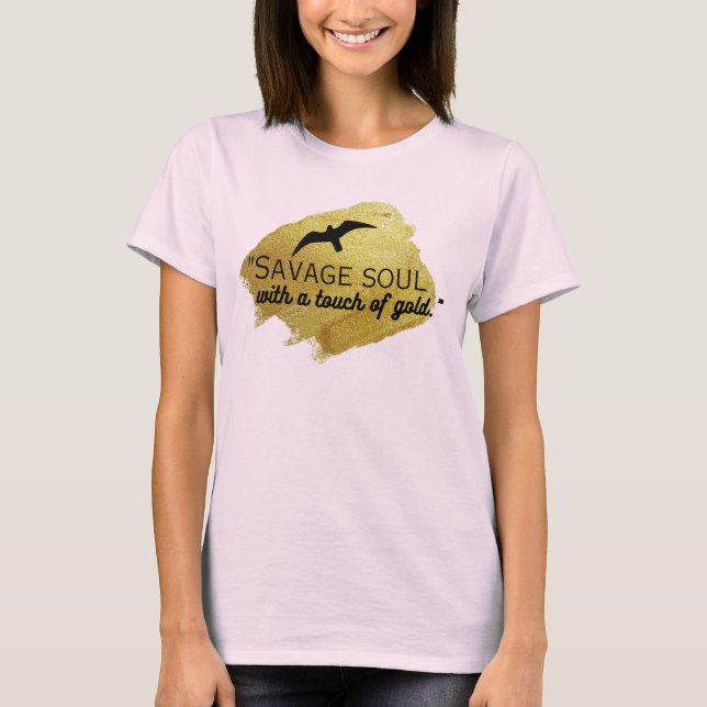 Camiseta "Nascer de ser selvagem, criado para ser selvagem. (Frente)