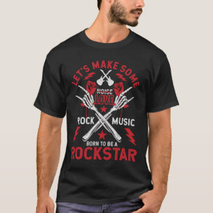 Camiseta Nascer de ser um violão-estrela-Rockstar e um guit