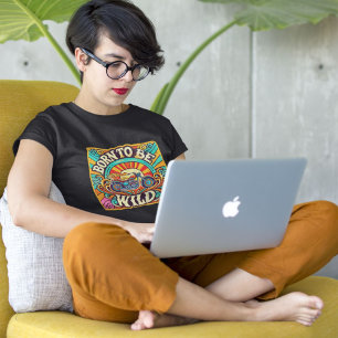 Camiseta Nascer de ser Wild Retro Biker