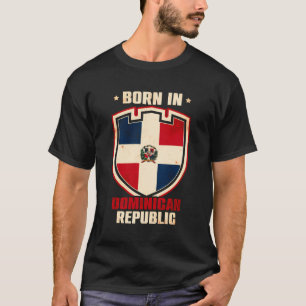 Camiseta Nascer de Sinalizador da República Dominicana Sant