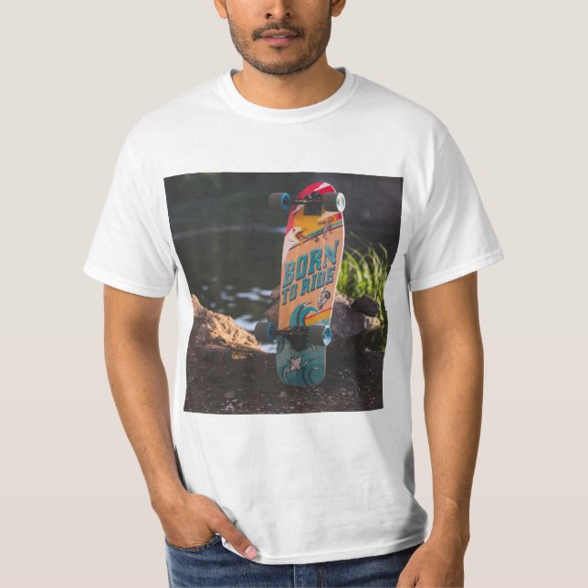Camiseta Nascer De Skate Para Ir (Frente)