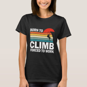 Camiseta Nascer De Subir Forçado A Trabalhar Em Escala De V