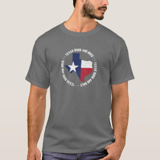 Camiseta Nascer de Texas e nativo produzido da bandeira do