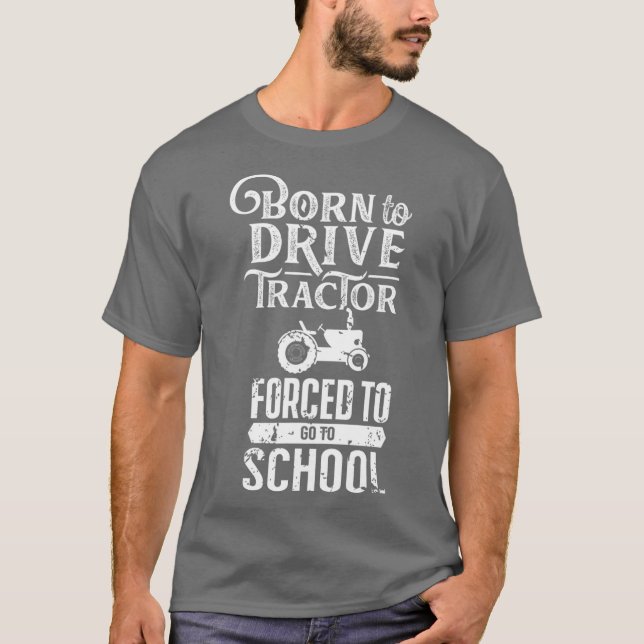 Camiseta Nascer de tração do trator (Frente)