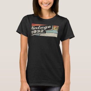 Camiseta Nascer De Vintage Em 1932, Aniversário De 90 Anos