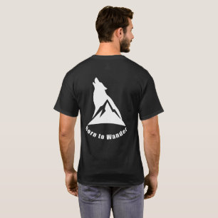 Camiseta Nascer de Wander Wolf & Mountain Nature Lover & Hi
