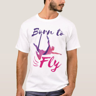 Camiseta Nascer de Yoga aérea para voar