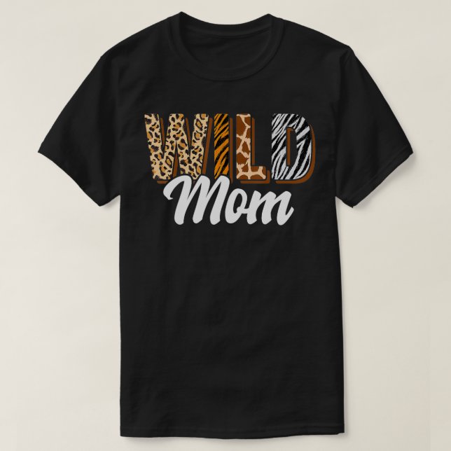 Camiseta Nascer de Zoo da Mãe Selvagem Dois Ser Selvagem de (Frente do Design)