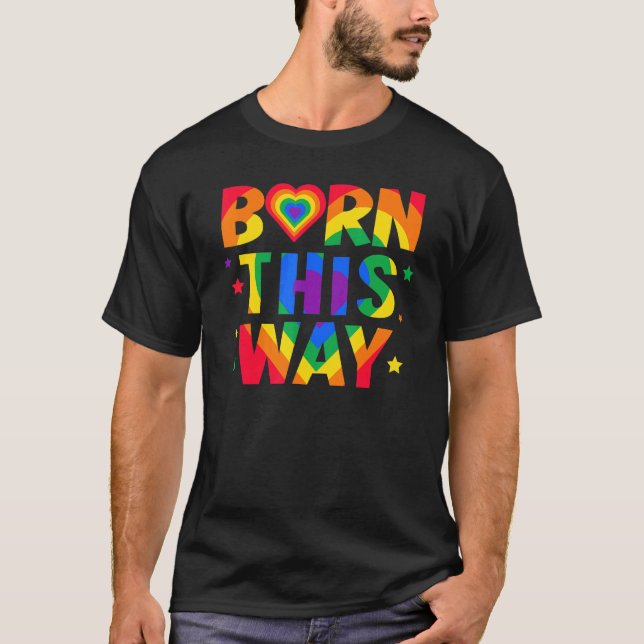 Camiseta Nascer Dessa Maneira Orgulho Gay Lgbt Orgulhoso Pa (Frente)