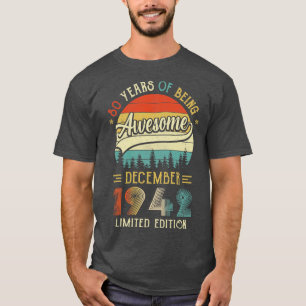 Camiseta Nascer Dezembro De 1942, Aniversário 80 Feito Em 1