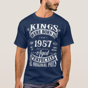 Camiseta Nascer Do 65º Aniversário Gift Vintage Kings Em 19