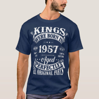Camiseta Nascer Do 65º Aniversário Gift Vintage Kings Em 19