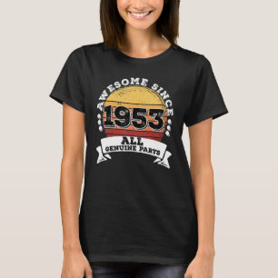 Camiseta nascer do aniversário de 70 anos em 1953