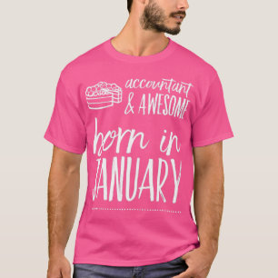 Camiseta Nascer do Contador em janeiro - Presente de Aniver