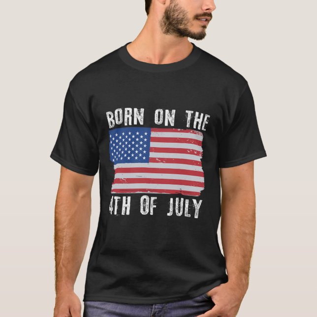 Camiseta Nascer Do Dia Da Independência De 4 De Julho (Frente)